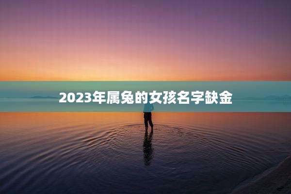 2023年属兔的女孩名字缺金