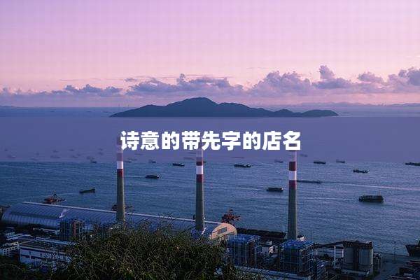 诗意的带先字的店名