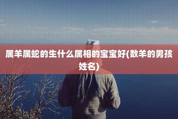 属羊属蛇的生什么属相的宝宝好(数羊的男孩姓名)