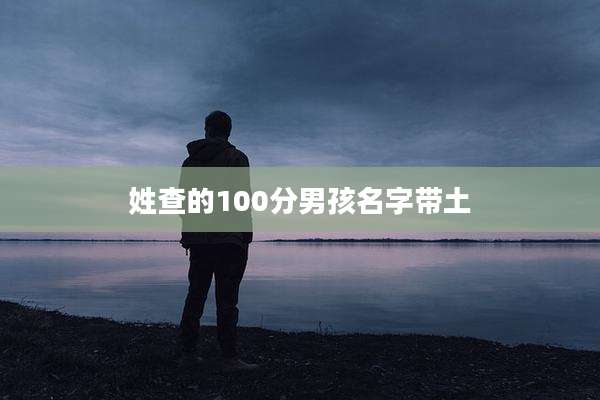 姓查的100分男孩名字带土
