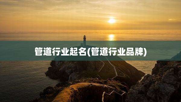 管道行业起名(管道行业品牌)