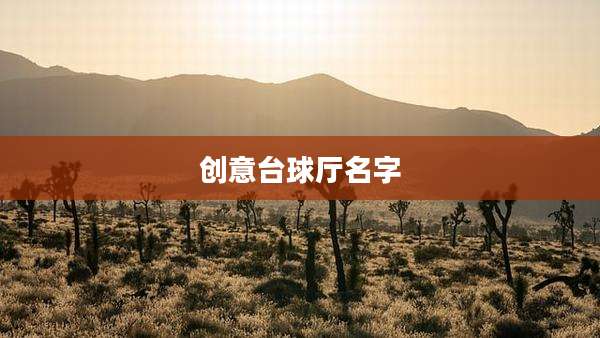 创意台球厅名字