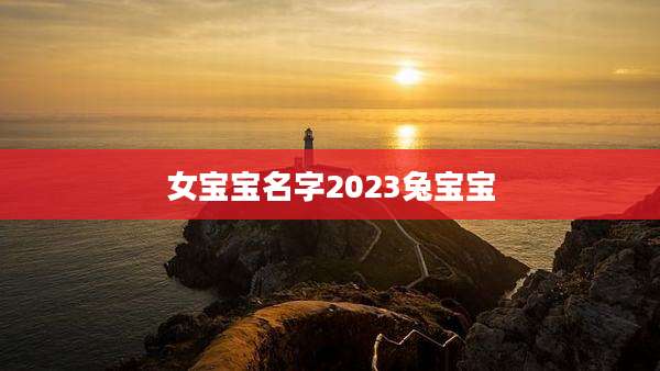 女宝宝名字2023兔宝宝