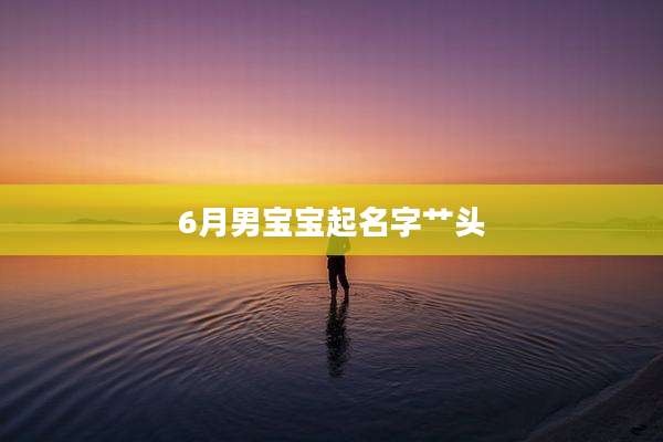 6月男宝宝起名字艹头