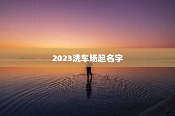2023洗车场起名字