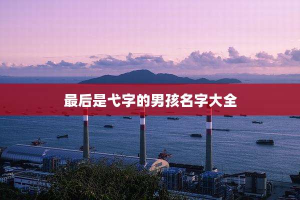 最后是弋字的男孩名字大全