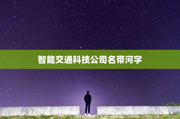 智能交通科技公司名带河字