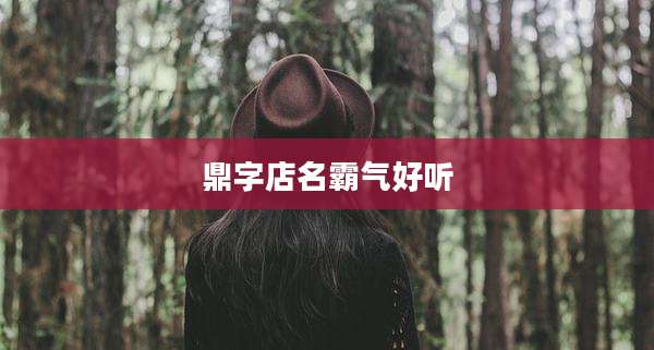 鼎字店名霸气好听