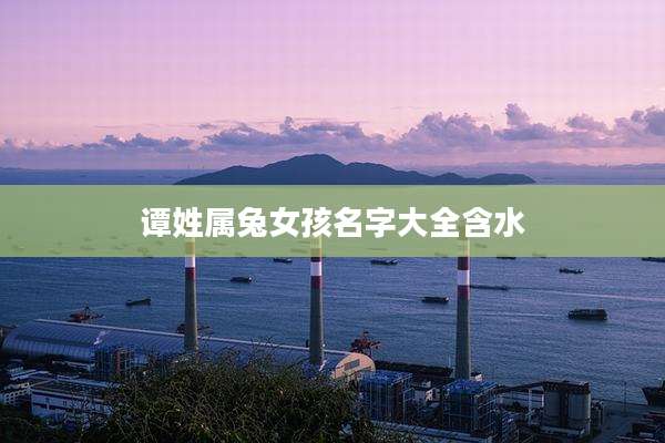 谭姓属兔女孩名字大全含水