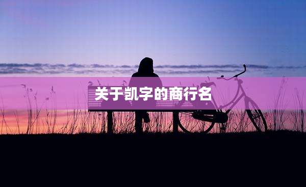 关于凯字的商行名