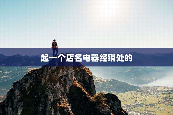 起一个店名电器经销处的