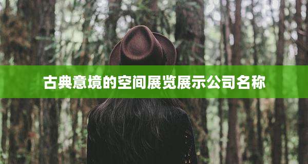 古典意境的空间展览展示公司名称