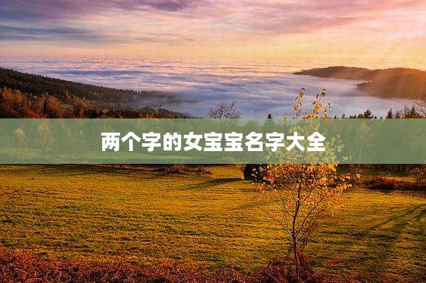 两个字的女宝宝名字大全