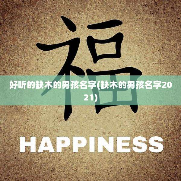 好听的缺木的男孩名字(缺木的男孩名字2021)