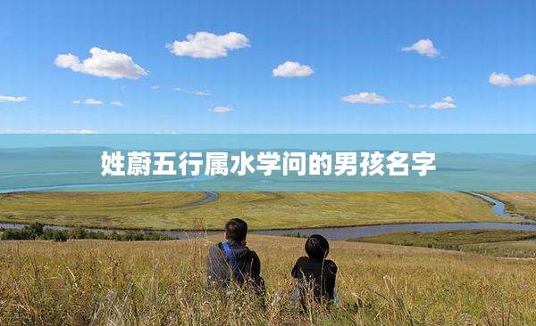 姓蔚五行属水学问的男孩名字