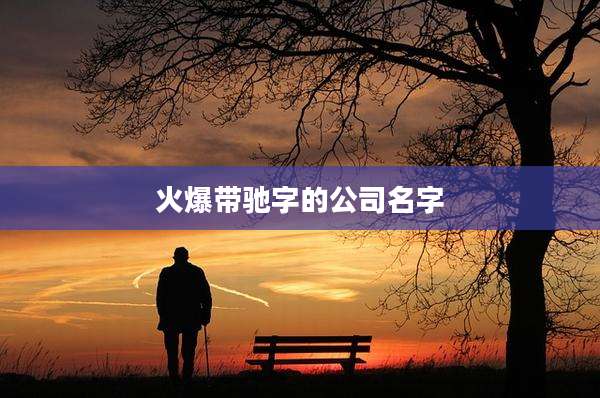 火爆带驰字的公司名字