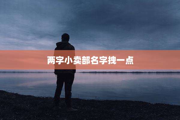 两字小卖部名字拽一点