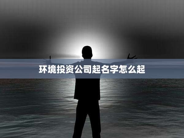 环境投资公司起名字怎么起