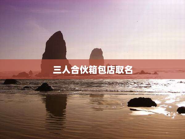 三人合伙箱包店取名