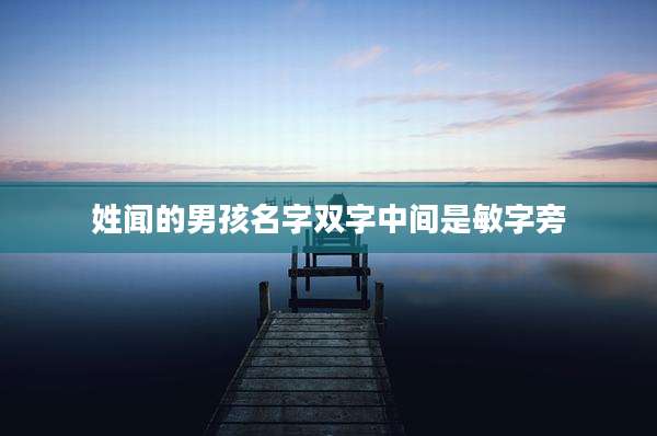 姓闻的男孩名字双字中间是敏字旁