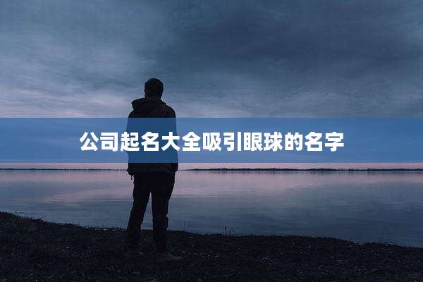公司起名大全吸引眼球的名字