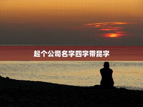 起个公司名字四字带昆字