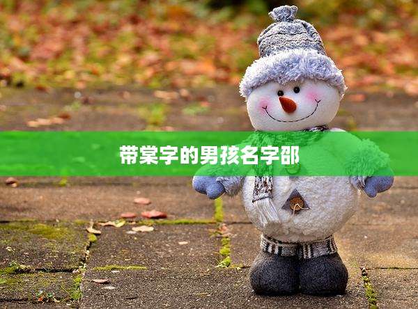 带棠字的男孩名字邵