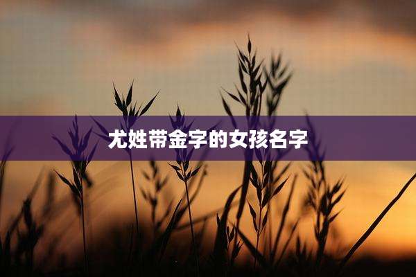 尤姓带金字的女孩名字