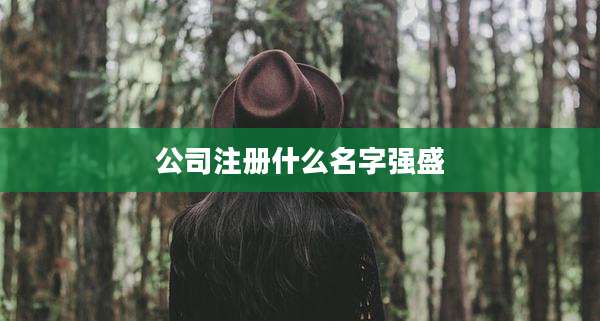 公司注册什么名字强盛