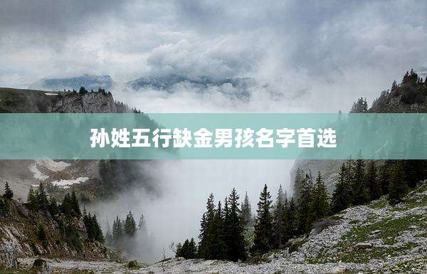 孙姓五行缺金男孩名字首选