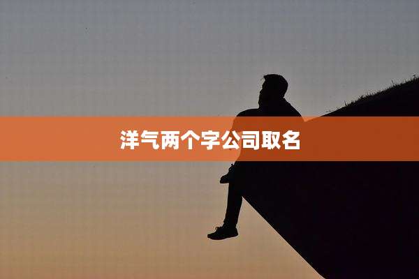 洋气两个字公司取名
