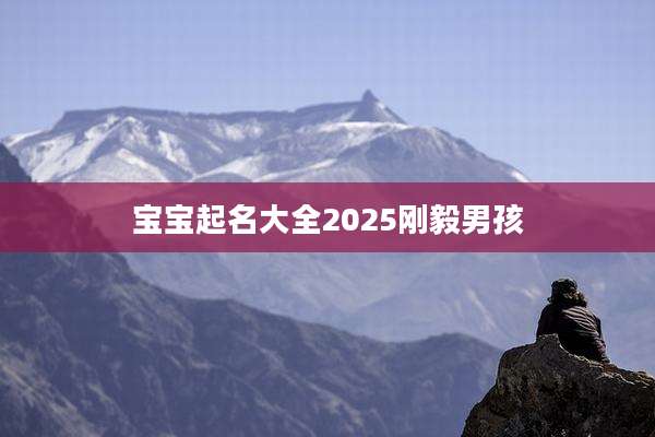 宝宝起名大全2025刚毅男孩
