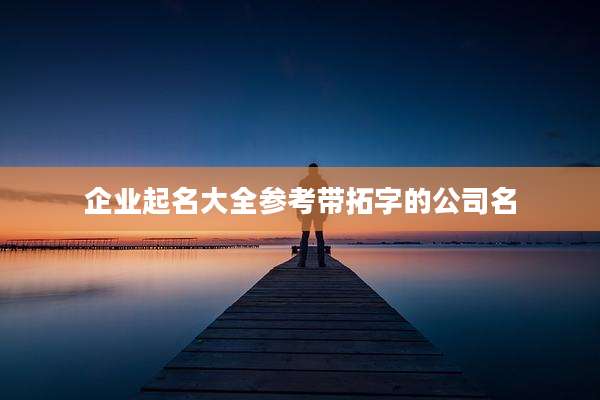 企业起名大全参考带拓字的公司名