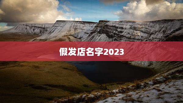 假发店名字2023