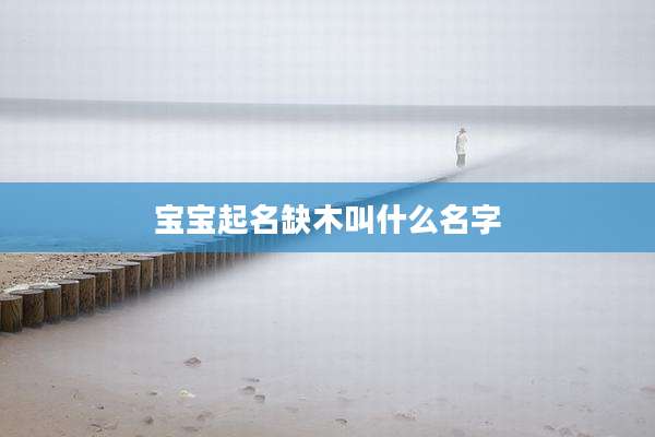 宝宝起名缺木叫什么名字