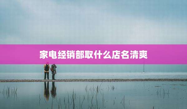 家电经销部取什么店名清爽