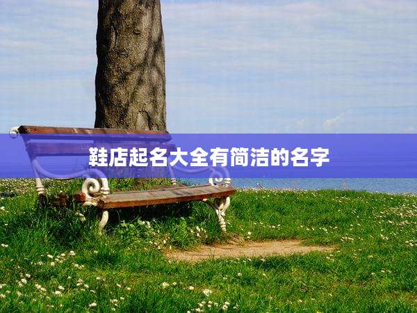 鞋店起名大全有简洁的名字