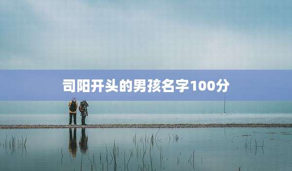 司阳开头的男孩名字100分