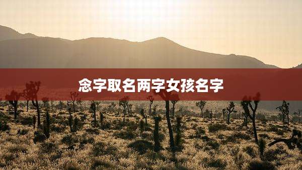 念字取名两字女孩名字