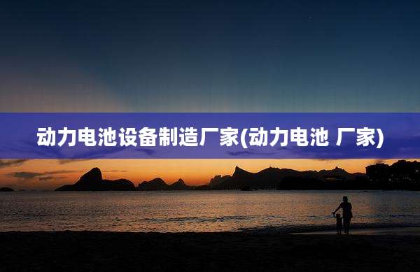 动力电池设备制造厂家(动力电池 厂家)