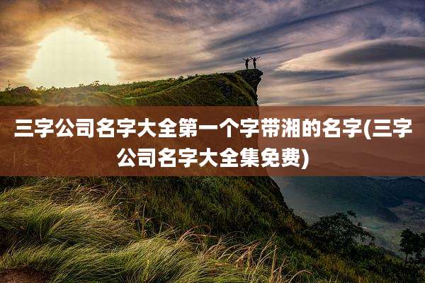 三字公司名字大全第一个字带湘的名字(三字公司名字大全集免费)