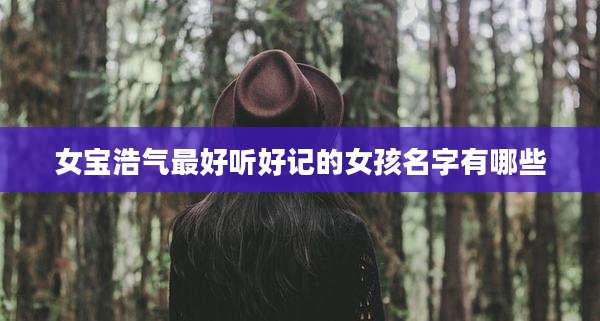 女宝浩气最好听好记的女孩名字有哪些