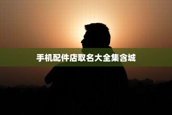手机配件店取名大全集含城