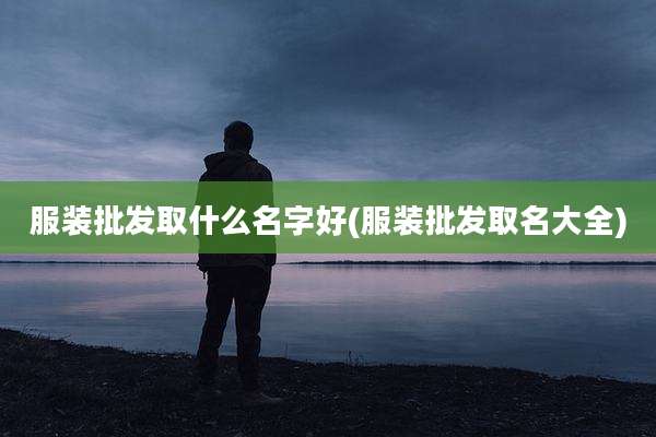 服装批发取什么名字好(服装批发取名大全)