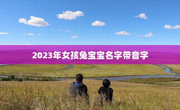 2023年女孩兔宝宝名字带音字