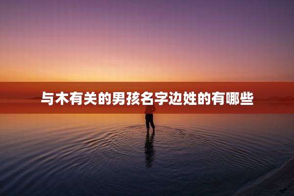与木有关的男孩名字边姓的有哪些