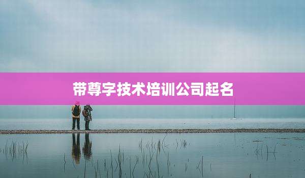 带尊字技术培训公司起名