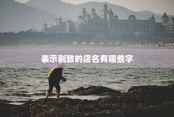 表示别致的店名有哪些字