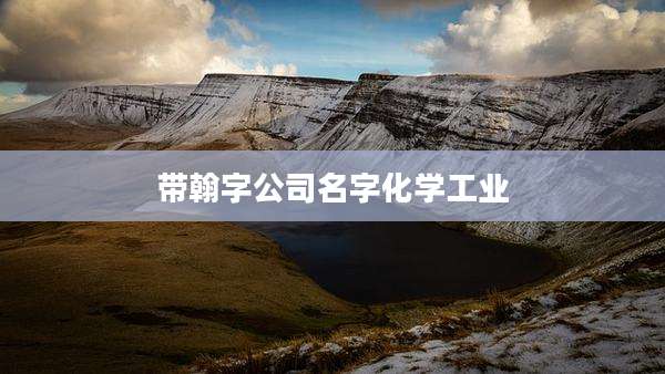 带翰字公司名字化学工业