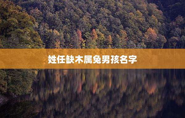 姓任缺木属兔男孩名字
